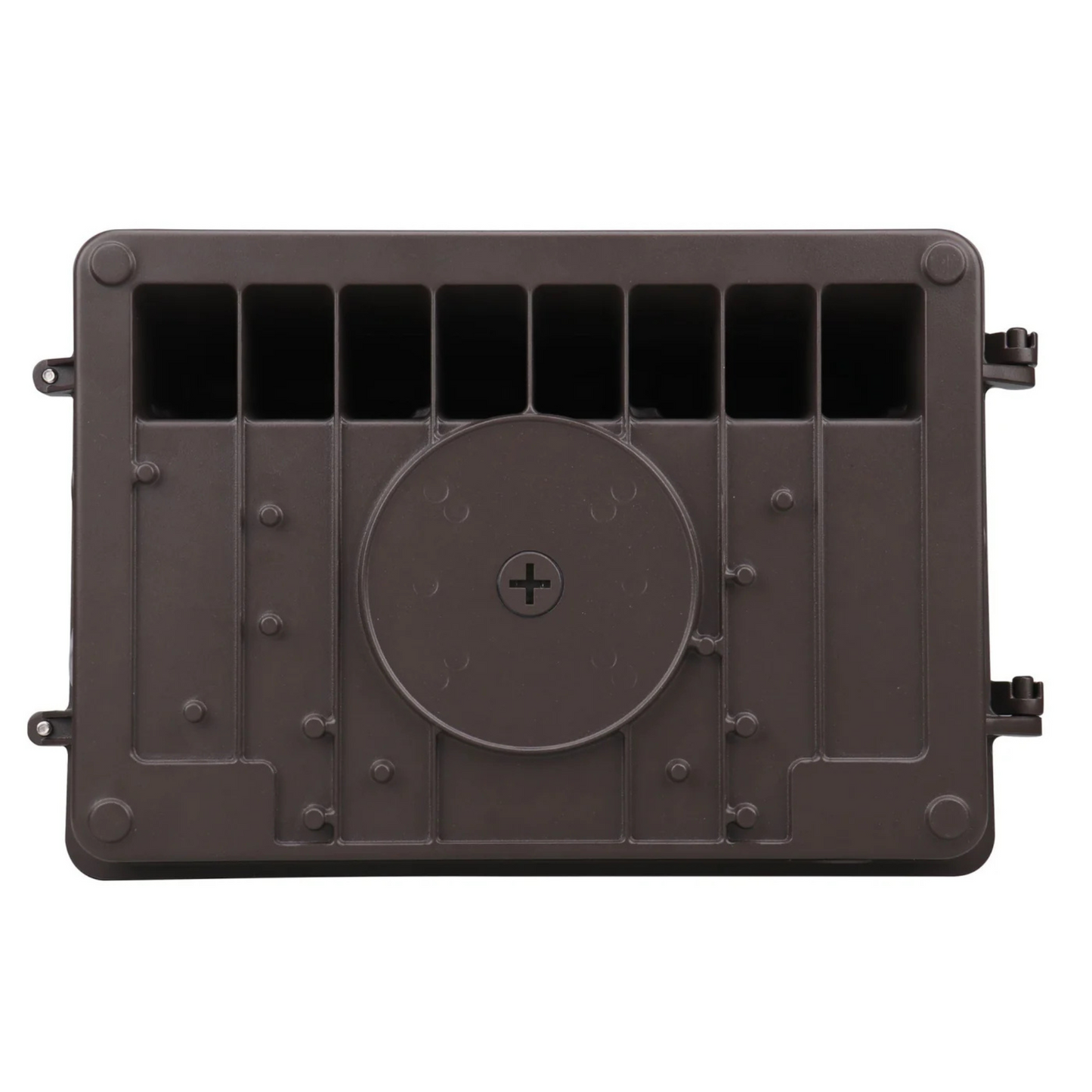 120W/100W/80W Power Adjustable-5000K/4000K/3000K CCT Adjustable-AC 120~277V-130 Lm Per Slim Watts-Wall Pack Light Titanium Line-T02