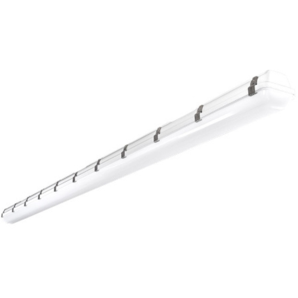 8Ft-90W/75W/60W Power Adjustable-5000K/40000K/3500K CCT Adjustable-AC 120~277V-135 Lm Per Watts-Vapor Tight Linear Platinum Line-P01