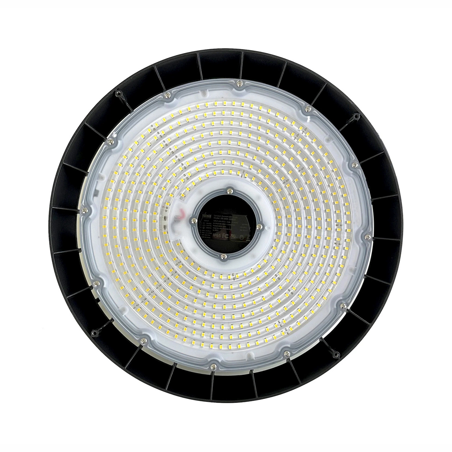 150W-5000K-AC 120~277V-21,000 Lm-Round High Bay Light Titanium Line-T01