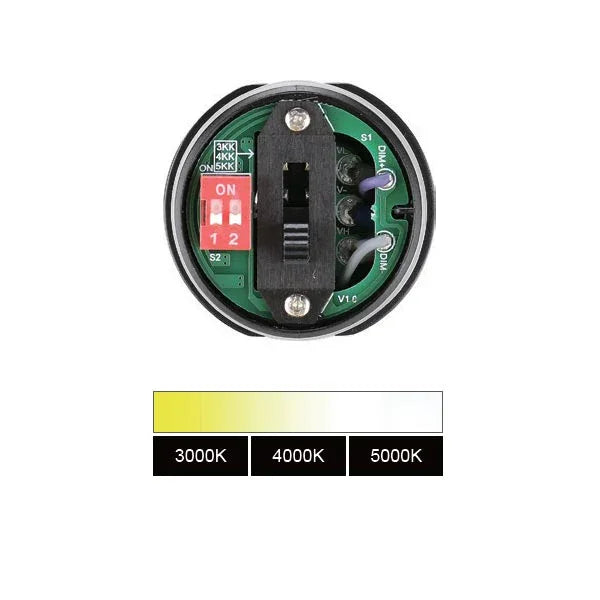 26W/21W/16W/10W Power Adjustable-5000K/4000K/3000K CCT Adjustable-AC 120~277V-Max 2,800 Lm-Bollards Light Platinum Line-01
