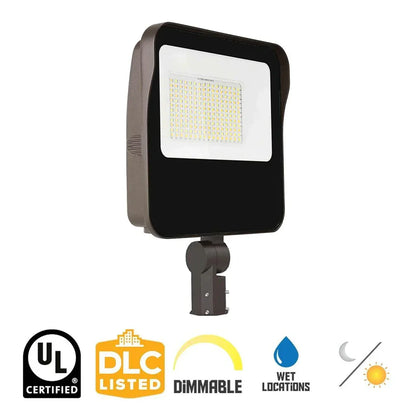 120W/96W/72W/48W Power Adjustable-5000K/4000K/3000K CCT Adjustable-AC 120~277V-Slip Fitter-Max 19,000 Lm-Flood Light Platinum Line-01