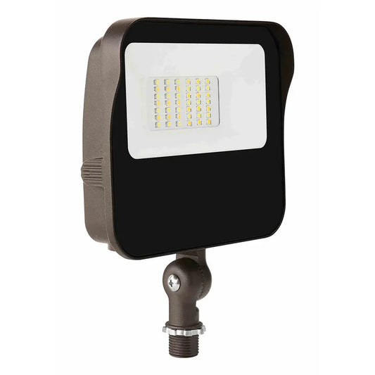 27W/20W/15W/11W Power Adjustable-5000K/4000K/3000K CCT Adjustable-AC 120~277V-Knuckle Mount-Max 3,800 Lm-Flood Light Platinum Line-01