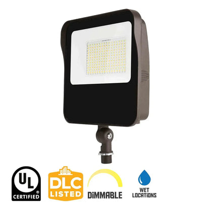 65W/52W/40W/26W Power Adjustable-5000K/4000K/3000K CCT Adjustable-AC 120~277V-Knuckle Mount-Max 9,700 Lm-Flood Light Platinum Line-01