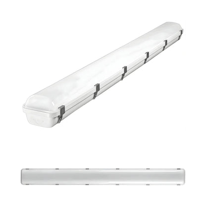 4Ft-50W/35W/25W Power Adjustable-5000K/40000K/3500K CCT Adjustable-AC 120~277V-135 Lm Per Watts-Vapor Tight Linear Platinum Line-P01