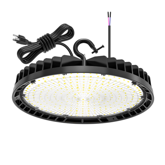 150W/120W/90W Power Adjustable-5000K/4000K/3000K CCT Adjustable-AC 120~277V-140 Lm Per Watts-Round High Bay Light Magic Line-M02